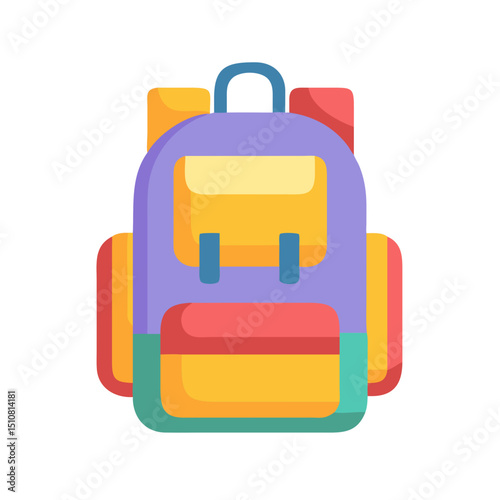 Camping, outdoor adventure Vector eco-tourism, tent, backpack, campfire, compass, kayak, hiking, travel, wilderness exploration silhouette illustration.