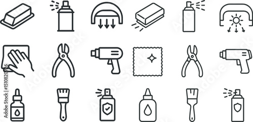 Essential tools and products for effective nail care and salon treatments