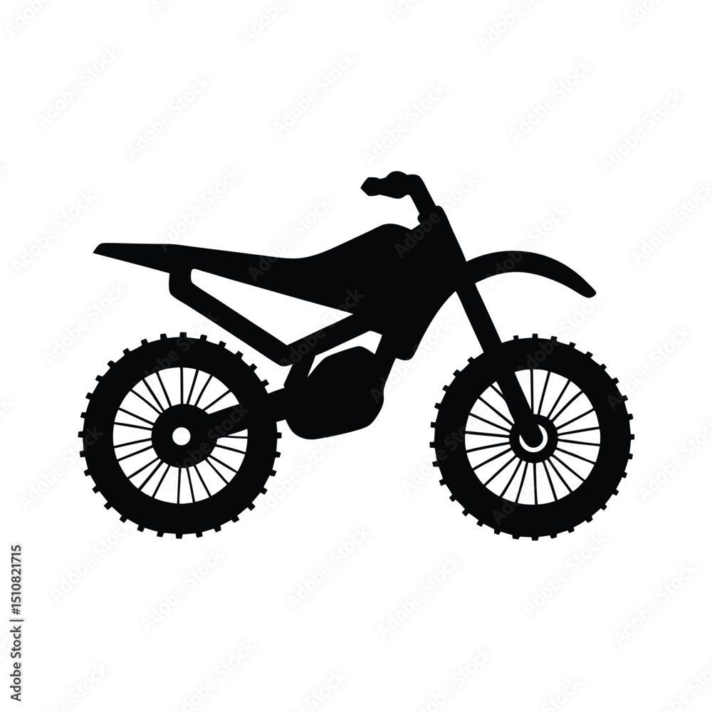 Fototapeta premium Dirt Bike Icon Vector Flat and Clean Look Isolated