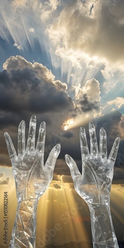 Celebratory champagne flutes on a table with a dollar sign in the sky