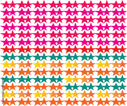 seamless pattern with colorful hearts