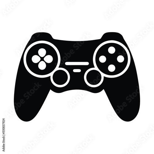 Game Controller Icon Vector Flat and Clean Look