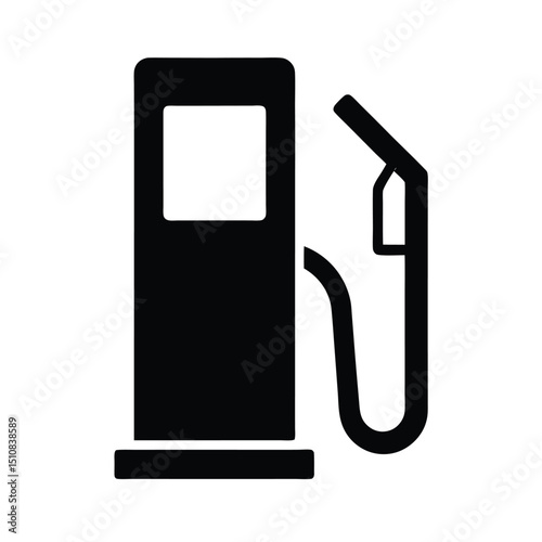 Fuel Pump Icon Vector with Flat and Clean Look