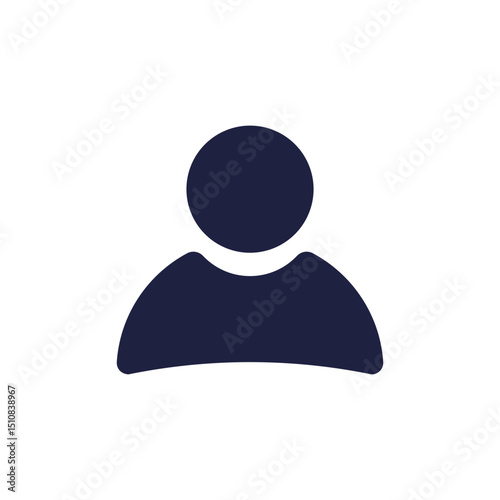Avatar profil photo icon vector, Person symbol template sign