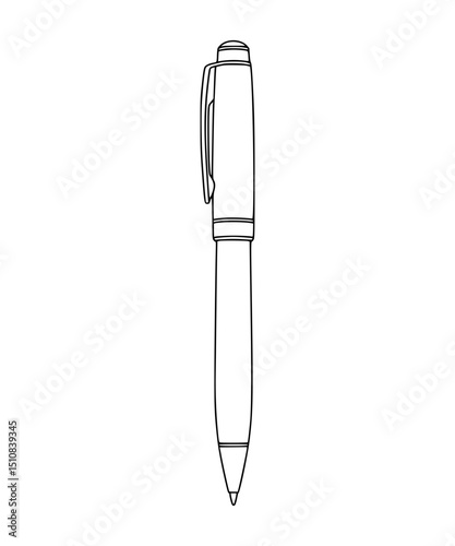 Ballpoint Pen Line Art