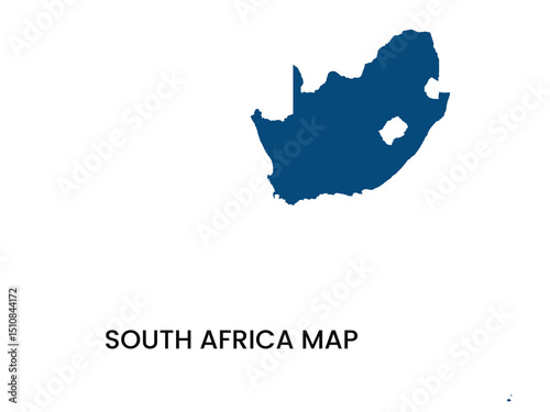 Map of South Africa, South Africa Map Vector Illustration.