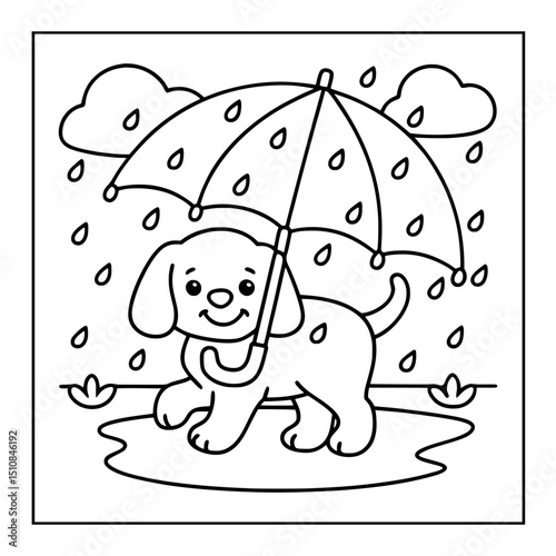 cartoon dog coloring pages for kids