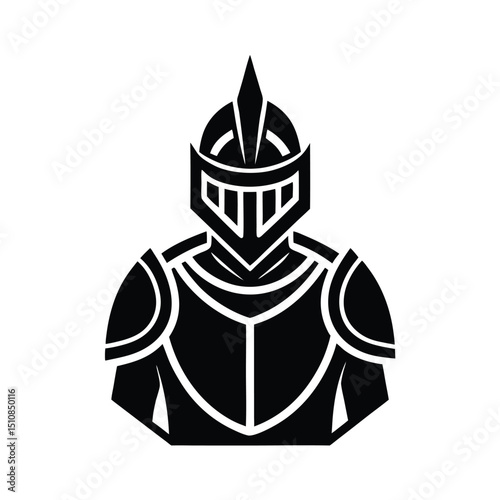 Knight Icon Vector Flat and Clean Look Isolated.eps