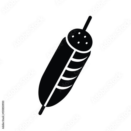 Kebab Icon Vector Flat and Clean Look Isolated.eps