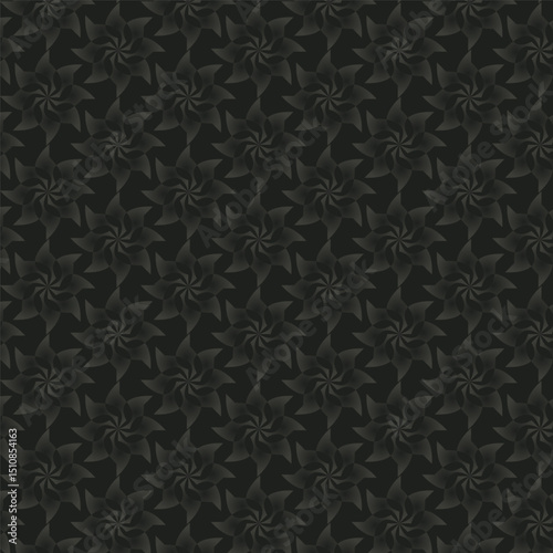 Print  Abstract Seamless repeating  floral  pattern textured geometric black , gray  background vector  modern simple wallpaper, tile , wallpaper, fabric, textile, cards, covers ,banners ,branding .