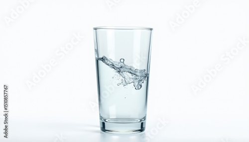 Wallpaper Mural Clear Drinking Glass with Water Splash Torontodigital.ca