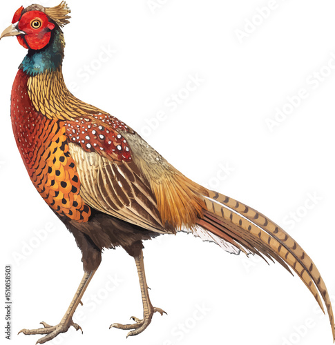 Exotic Colorful Pheasant Bird