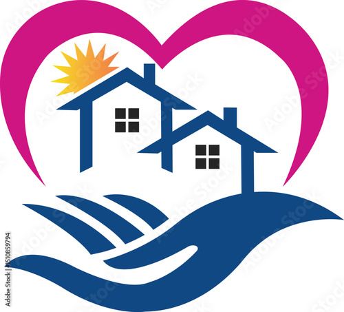 hand palm home logo