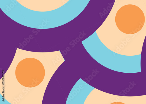 round circle Seamless pattern  vector background. colorful patterns useful for textures and background,