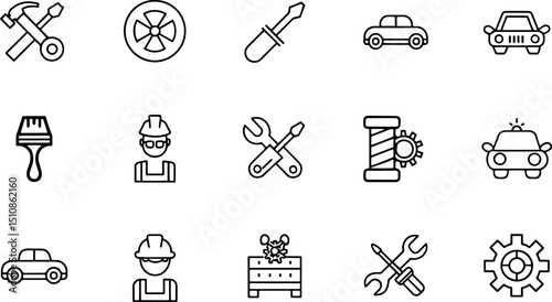 repair icon set  containing fix  toolbox  repairma.eps