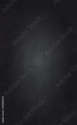 Realistic black wall texture, abstract background - Vector illustration