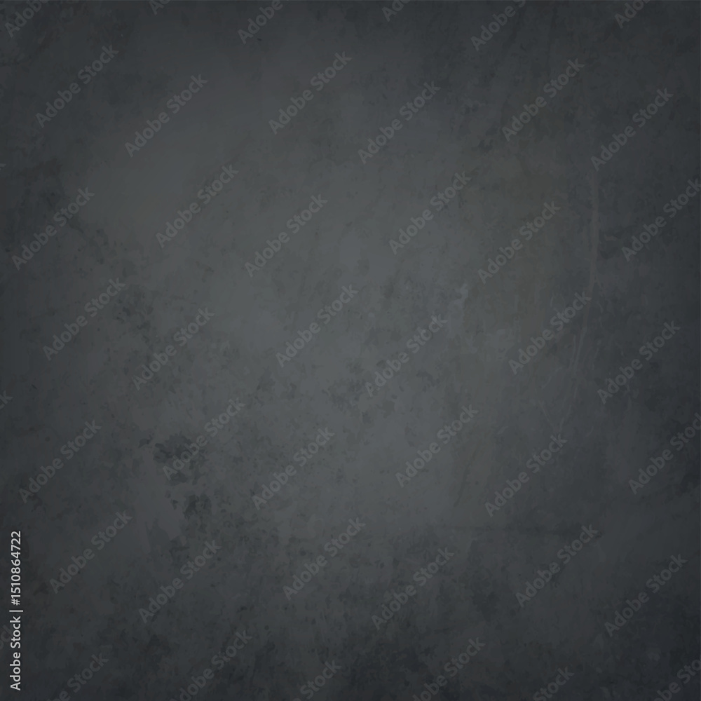 Fototapeta premium Realistic black wall texture, abstract background - Vector illustration