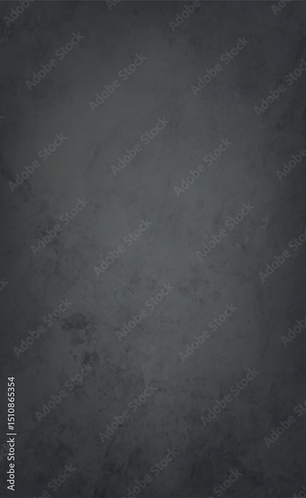 Fototapeta premium Realistic black wall texture, abstract background - Vector illustration