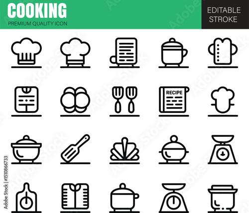 kitchen icons set