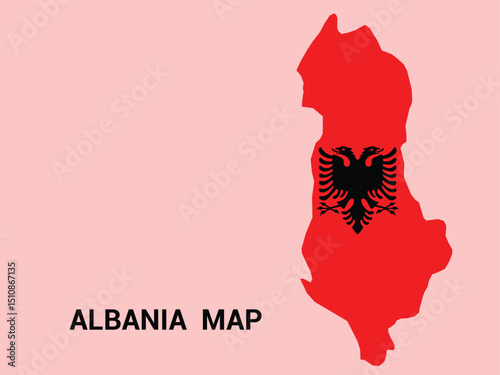 Map of Albania, Albania Map Vector Illustration.