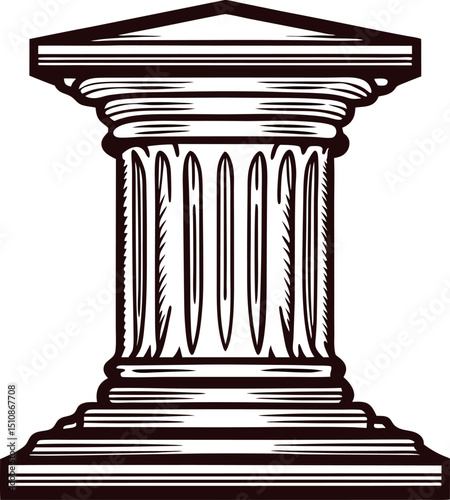 abstract-courthouse-pillar-with-fluted-texture-and (1).eps