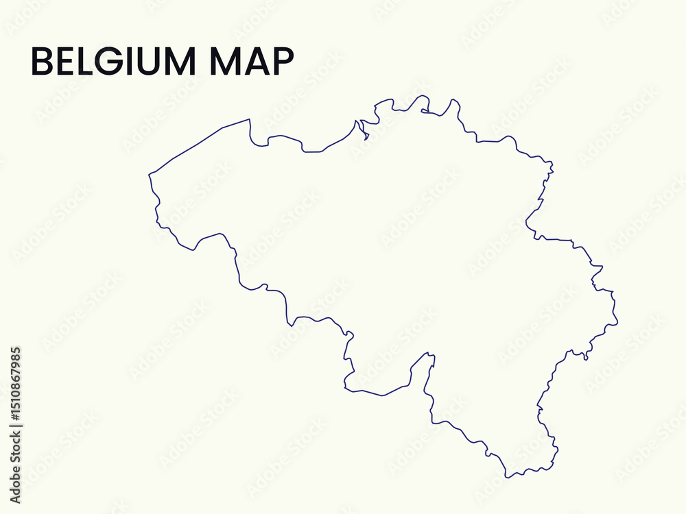 Map of Belgium, Belgium Map Vector Illustration. Map of Belgium, Belgium Map Vector Illustration.