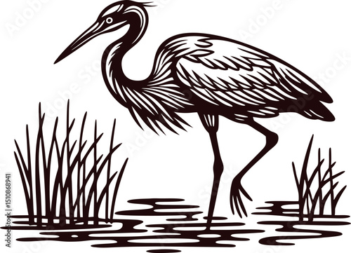 a-minimalist-depiction-of-a-heron-wading-in-shallo (1).eps