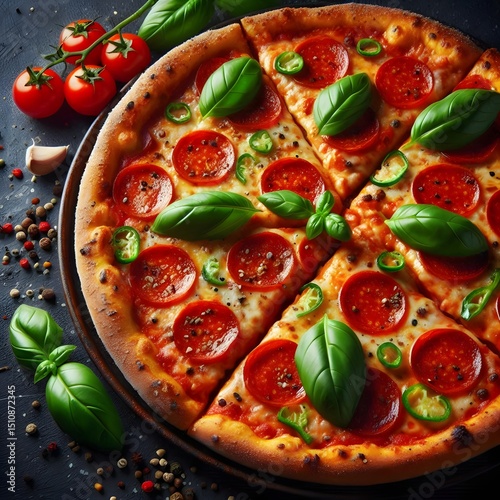 Vegetable Pizza Slice 3