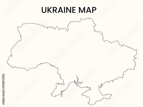 Map of Ukraine, Ukraine Map Vector Illustration.