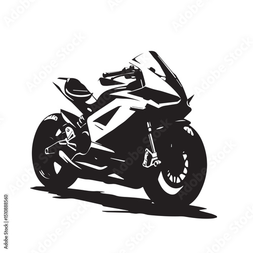 motorcycle on a white background