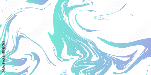 Abstract monochrome blue liquid marvel art design with silk fabric texture. Seamless marble pattern with a transparent background. Liquify Swirl blue and white color art liquid marble surface design.