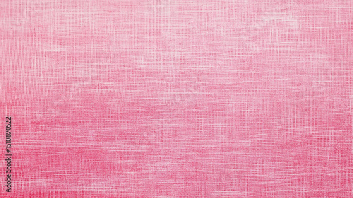 Pink woven fabric texture background with subtle crosshatch pattern and faded vintage effect