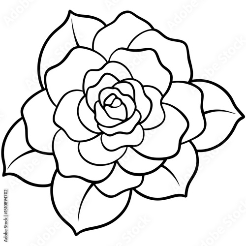vector illustration of a rose