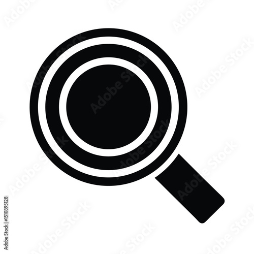 Zoom Lens Icon Vector Flat and Clean Look