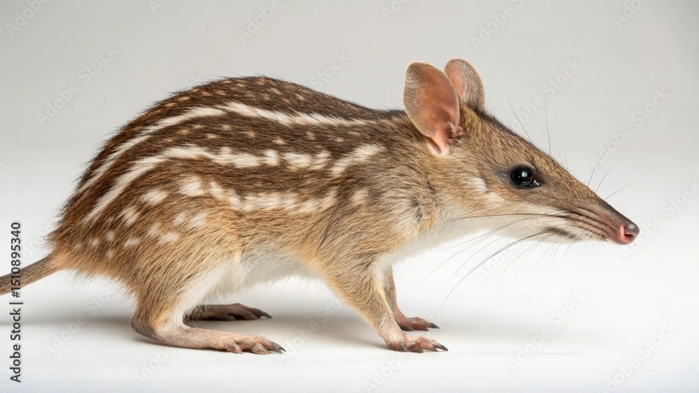 Fototapeta premium Eastern Barred Bandicoot on studio background