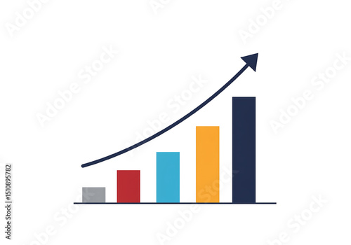 Free Download business chart with arrow - GFXLoad