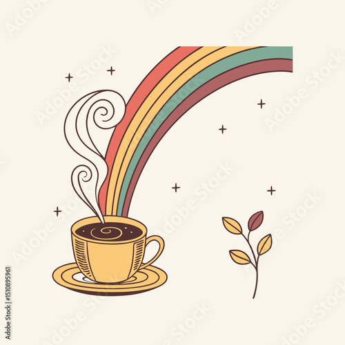 vector illustration of a cup of coffee