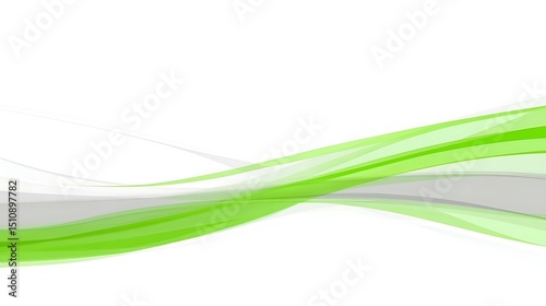 Abstract green and gray wavy lines