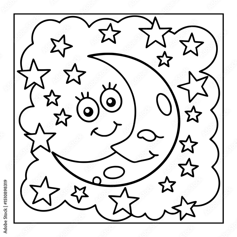 Obraz premium cartoon coloring pages 