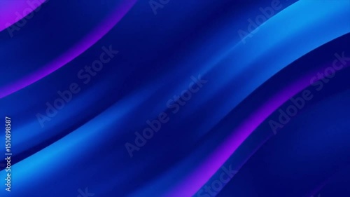 Abstract Blue and Purple Gradient Flowing Lines Video