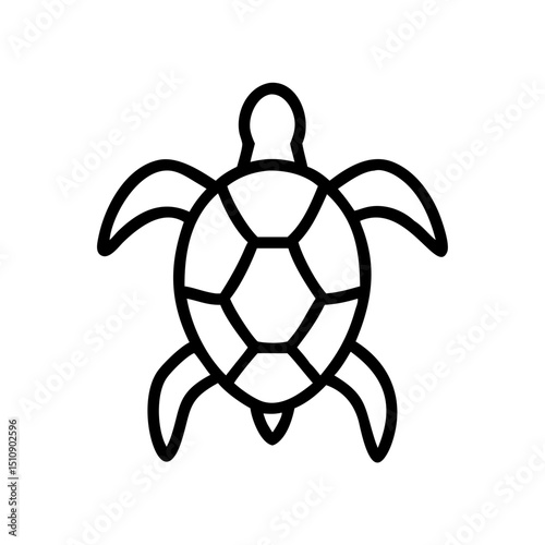 Shrimp illustration in minimalist style with black outlines  