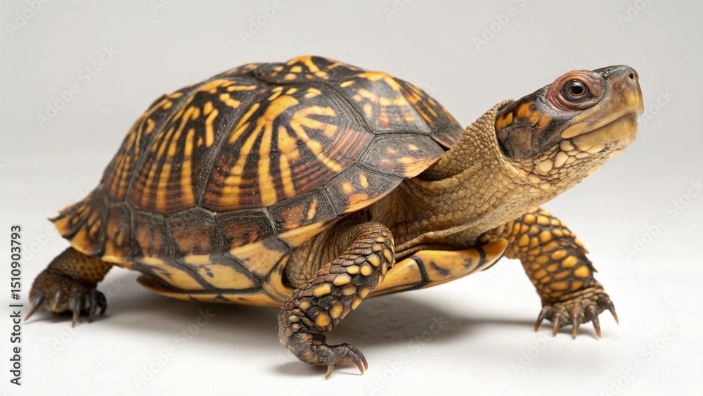 Obraz premium Eastern Box Turtle on studio background
