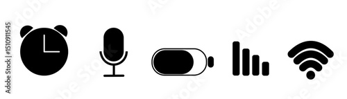 Electronic device / Computer software icons set - vector
