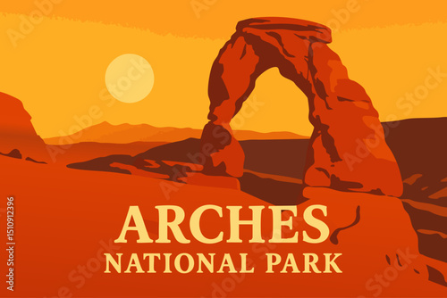 Arches National Park’s Delicate Arch at Sunset