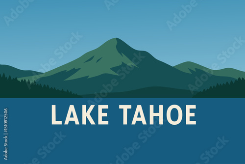 Lake Tahoe’s Crystal Clear Waters Surrounded by Forests