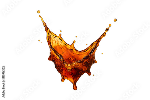 orange juice splash isolated