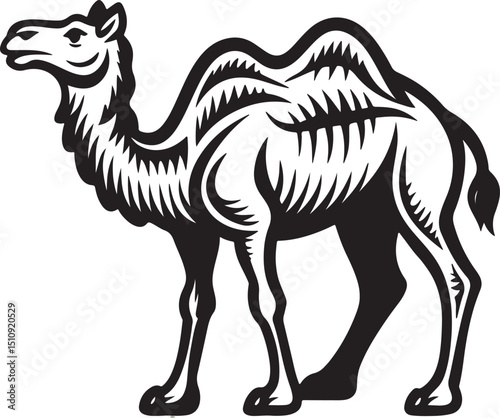 camel, animal, desert, mammal, nature, hump, cartoon, dromedary, sand, isolated, illustration, vector, t