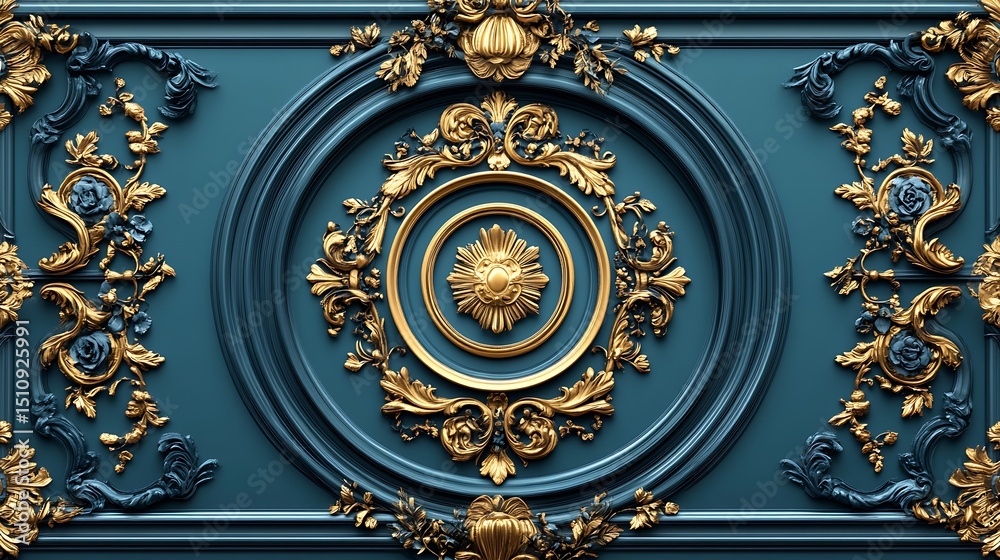 Obraz premium Ornate decorative paneling design