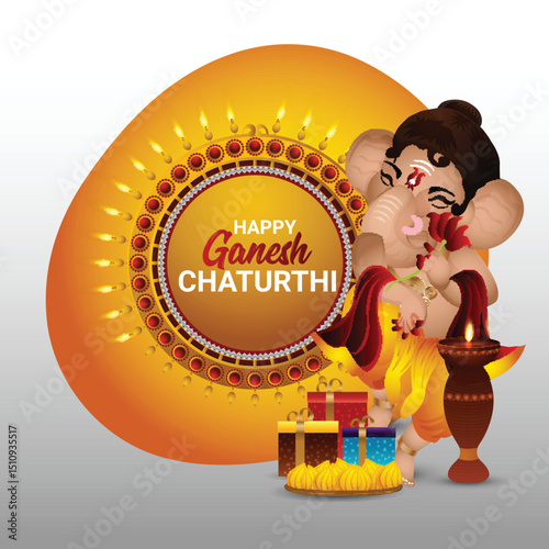 Happy ganesh chaturthi background