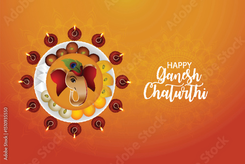 Ganesh chaturthi indian traditional festival background